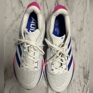 adidas White and Pink Athletic Shoes
